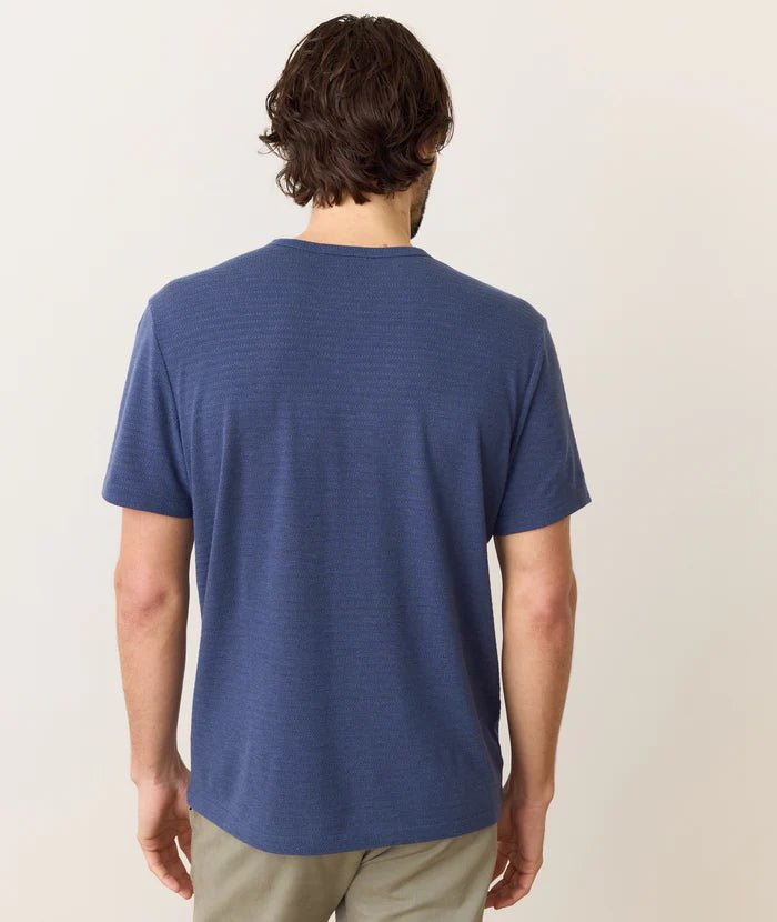 Signature Jacquard Crew Tee - MST GoodsMarine Layer