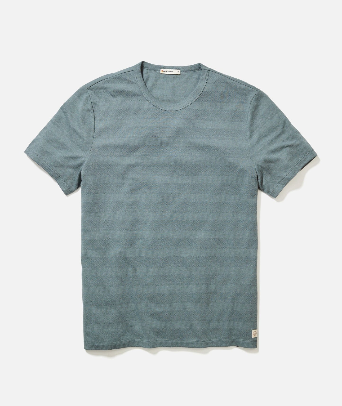 Signature Jacquard Crew Tee - MST GoodsMarine Layer