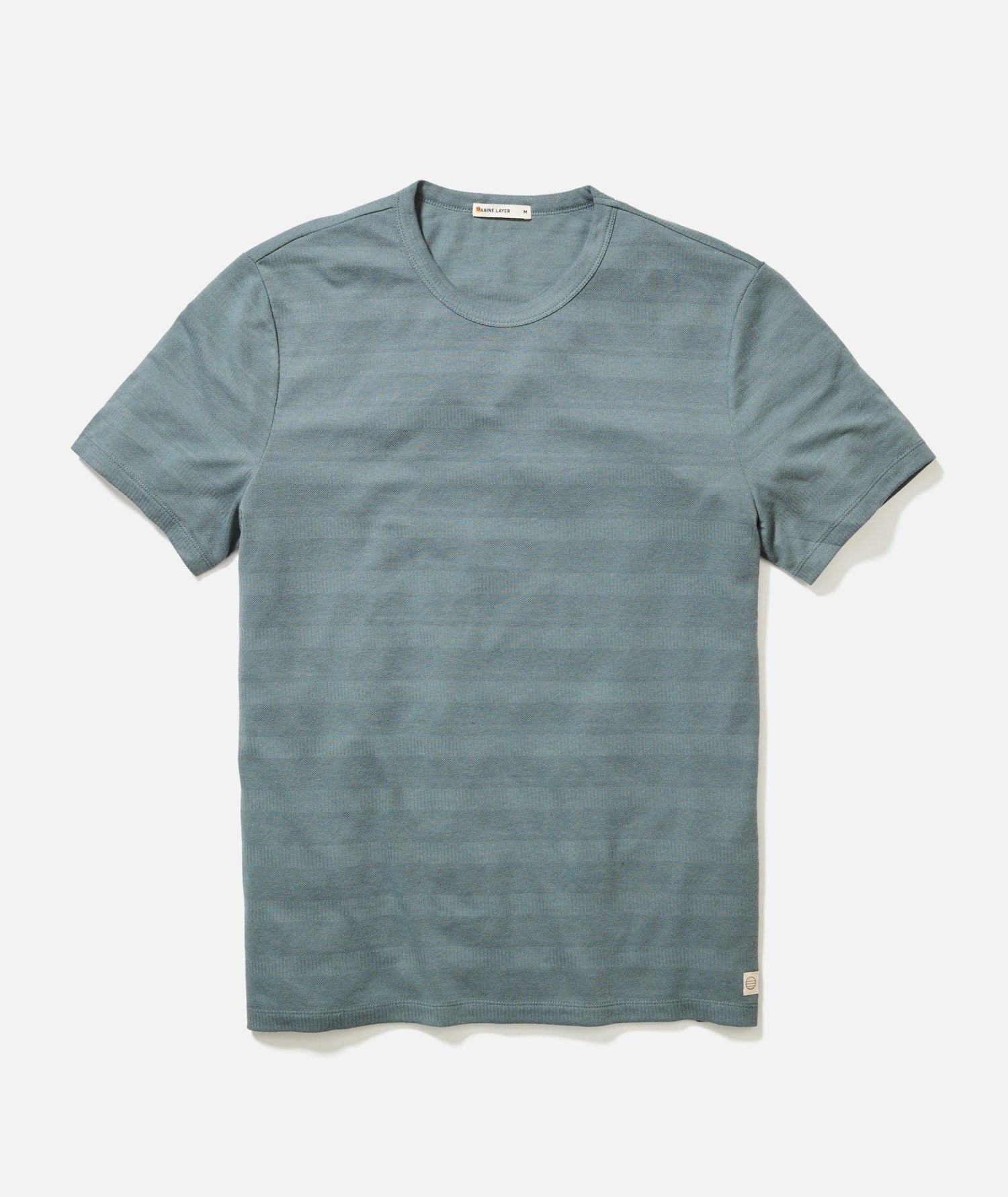 Signature Jacquard Crew Tee - MST GoodsMarine Layer