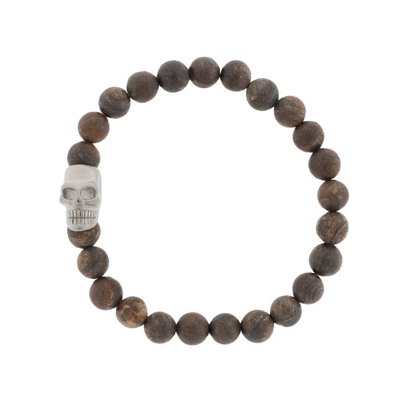 Skull Round Gemstone Bracelet - MST GoodsBraceletsSteel & Barnett