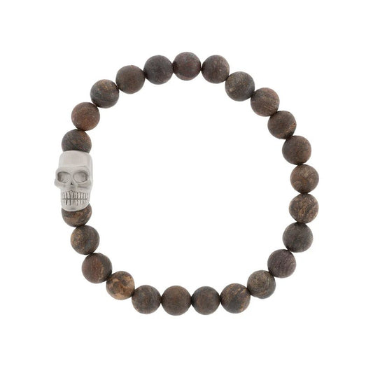Skull Round Gemstone Bracelet - MST GoodsBraceletsSteel & Barnett