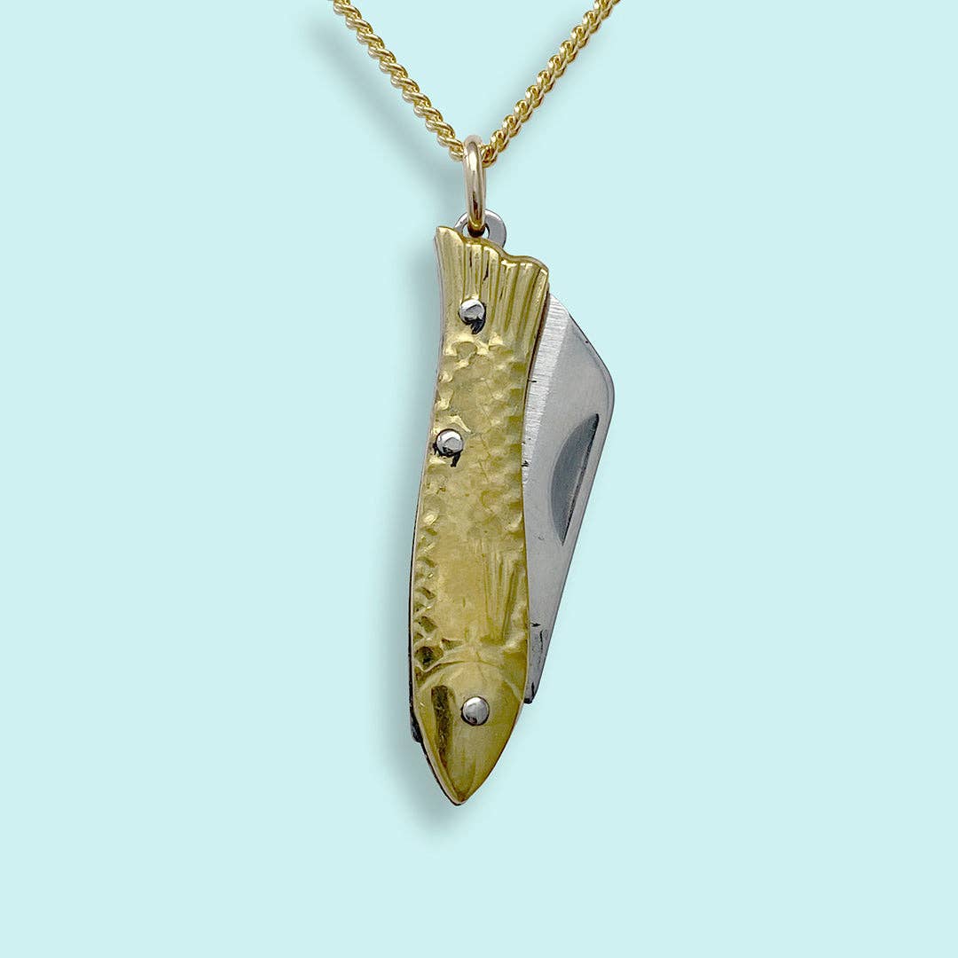 Small Gold Fish Knife Necklace - MST GoodsOrnamental Things
