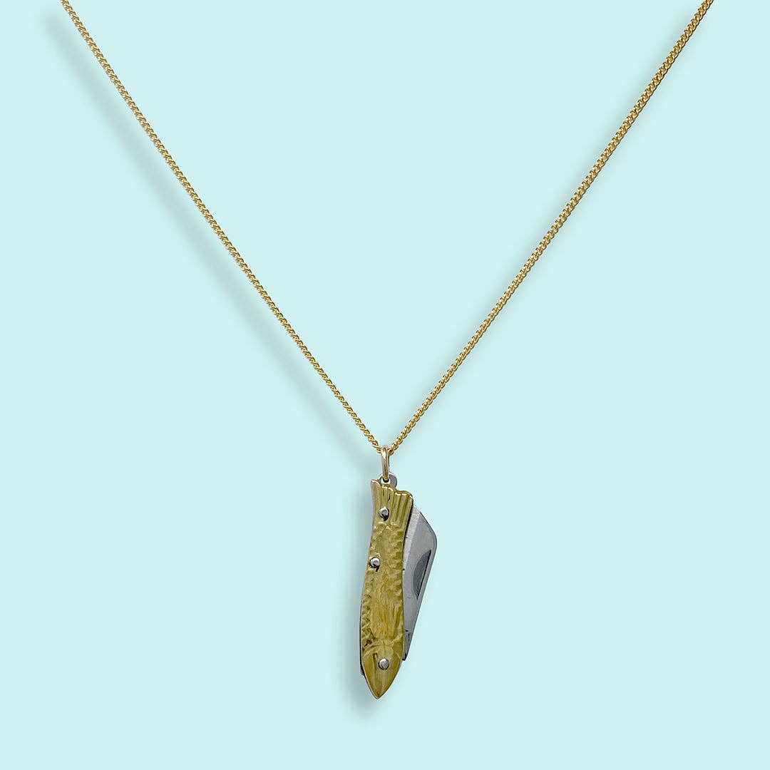 Small Gold Fish Knife Necklace - MST GoodsOrnamental Things
