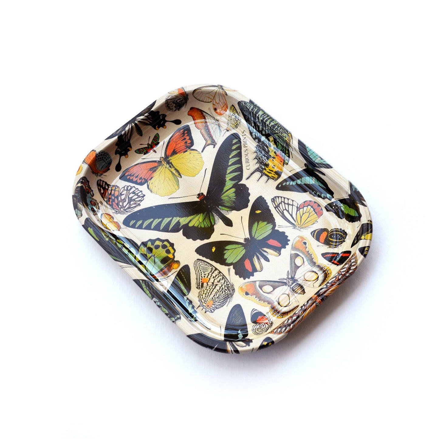 Small Metal Butterfly 1 Tray / Vintage Butterflies Dish - MST GoodsCurious Prints