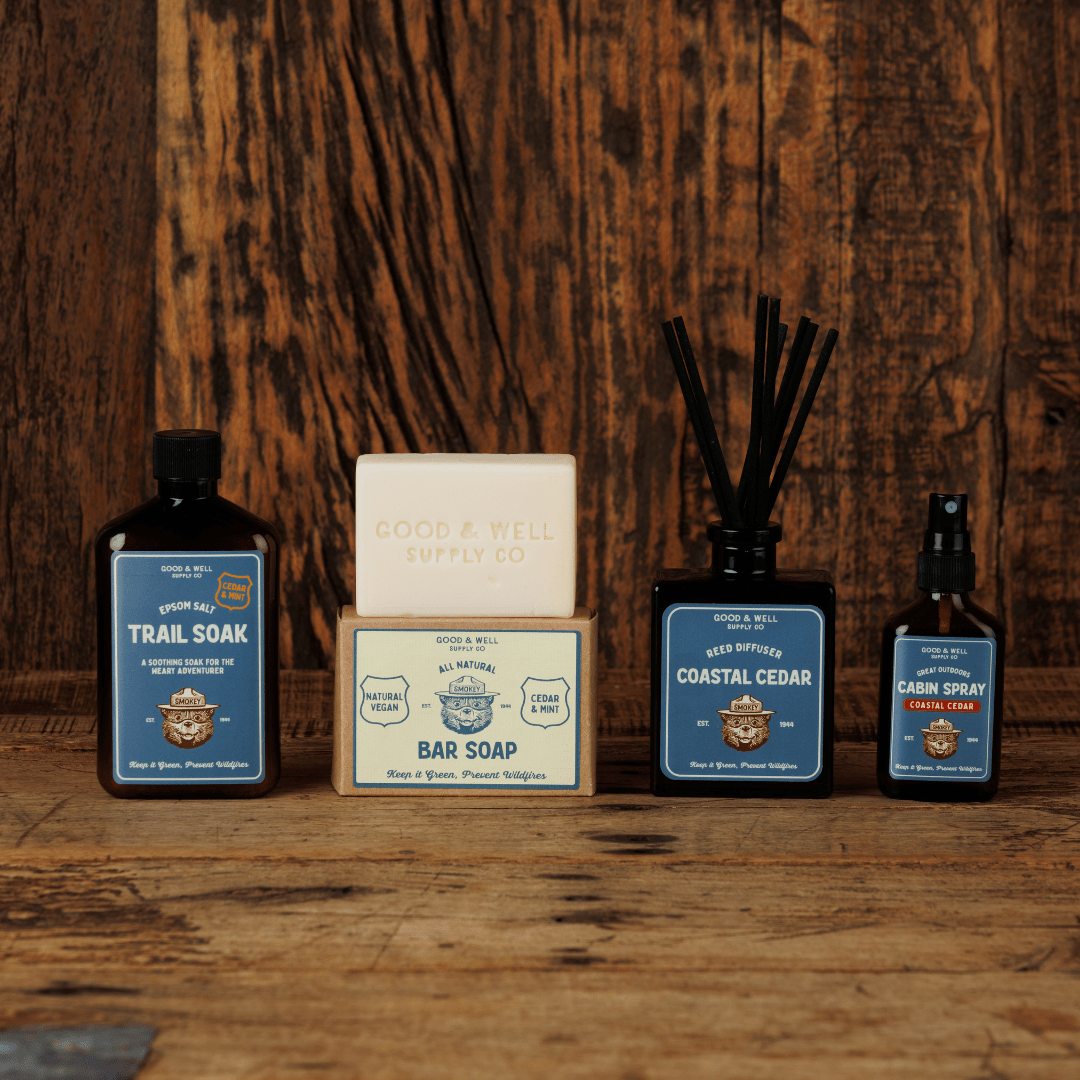 Smokey Bear Bar Soap - Cedar & Mint - MST GoodsGood & Well Supply Co.