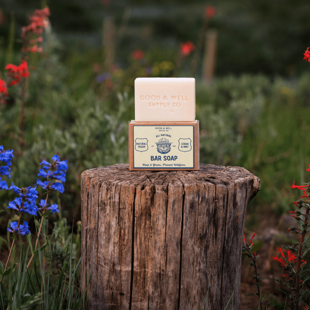 Smokey Bear Bar Soap - Cedar & Mint - MST GoodsGood & Well Supply Co.