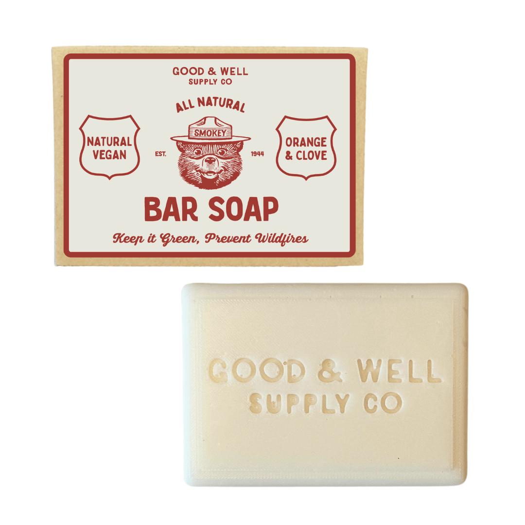 Smokey Bear Bar Soap - Orange & Clove - MST GoodsGood & Well Supply Co.