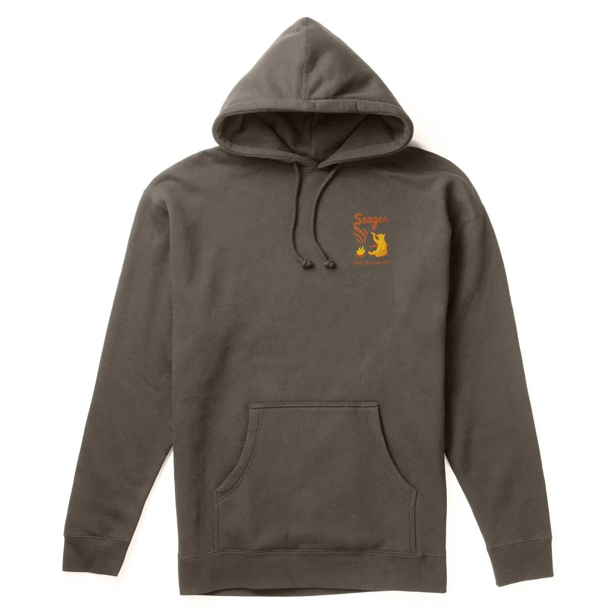 Smokey Mid-Weight Hoodie Charcoal - MST GoodsSeager