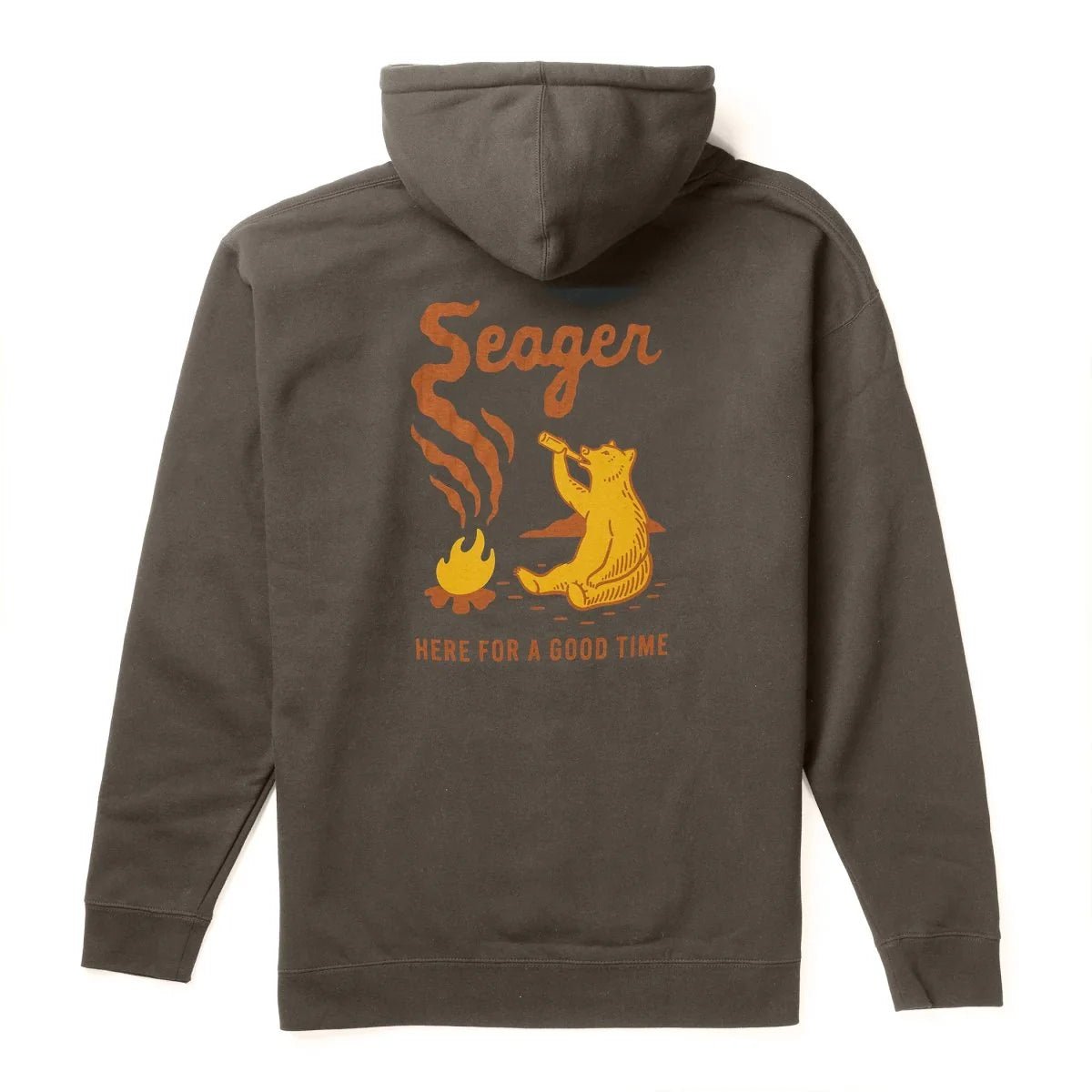 Smokey Mid-Weight Hoodie Charcoal - MST GoodsSeager