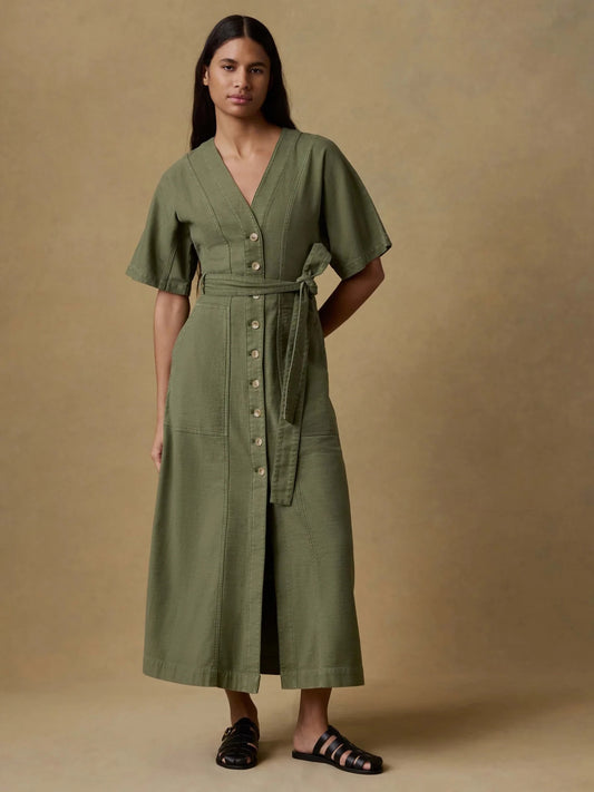 Soft Stretch Twill Camille Dress - MST GoodsFaherty