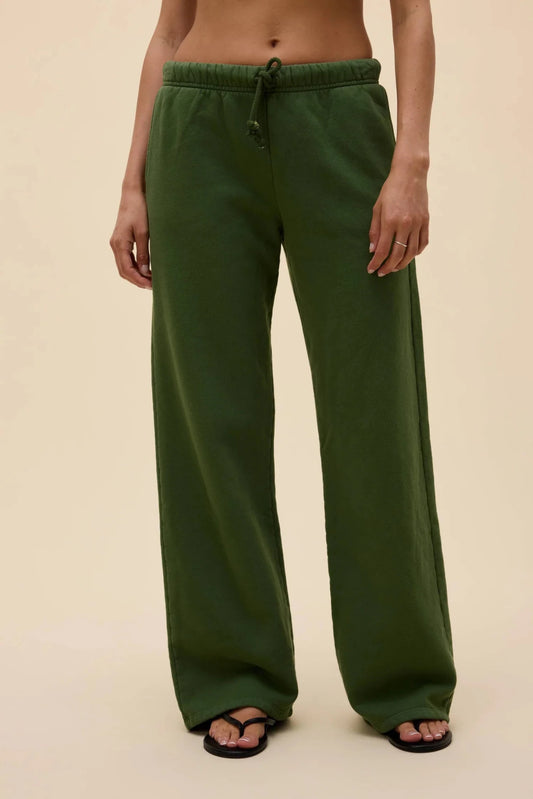 Solid Drawstring Pants - Dark Ivy - MST GoodsDaydreamer