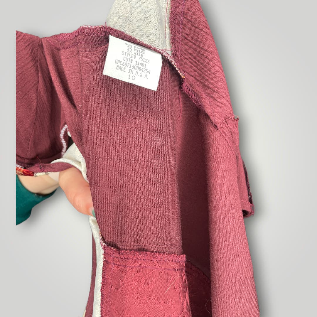 Spencer Alexis Vtg Y2k Dress Red Burgundy Dress Velvet - MST GoodsSpencer Alexis