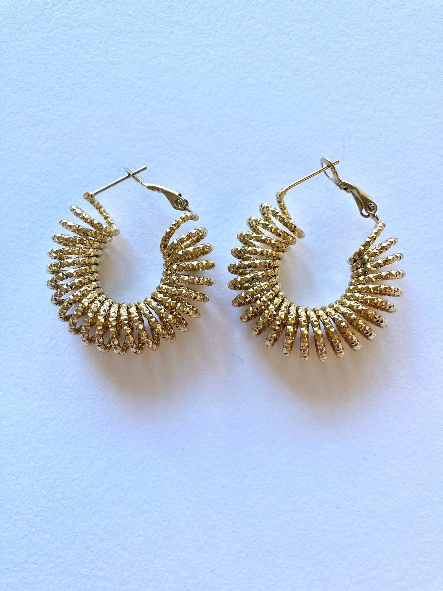 Spring Thick Hoops Gold - MST GoodsCassette Barcelona