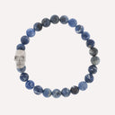 Skull Round Gemstone Bracelet