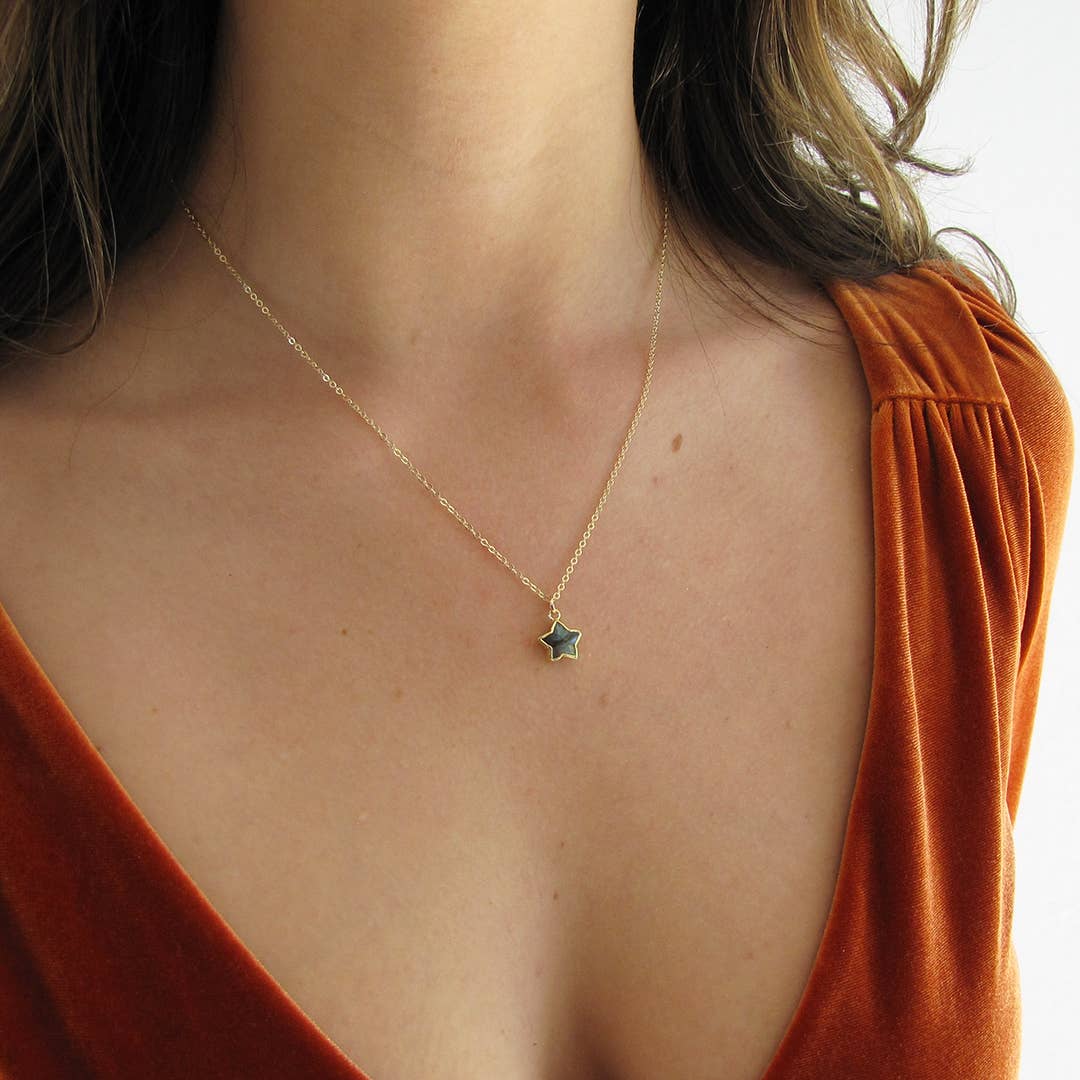 Star Stone Labradorite Necklace - MST GoodsOrnamental Things