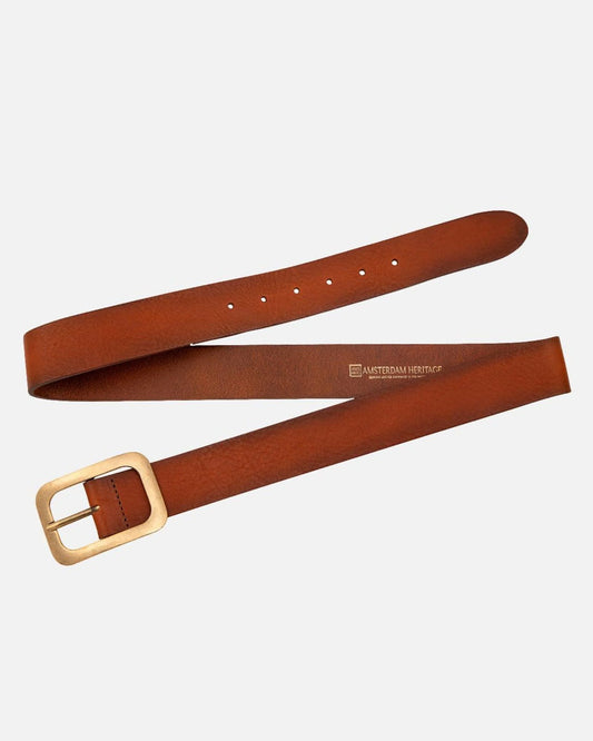 Statement Buckle Classic Leather Belt