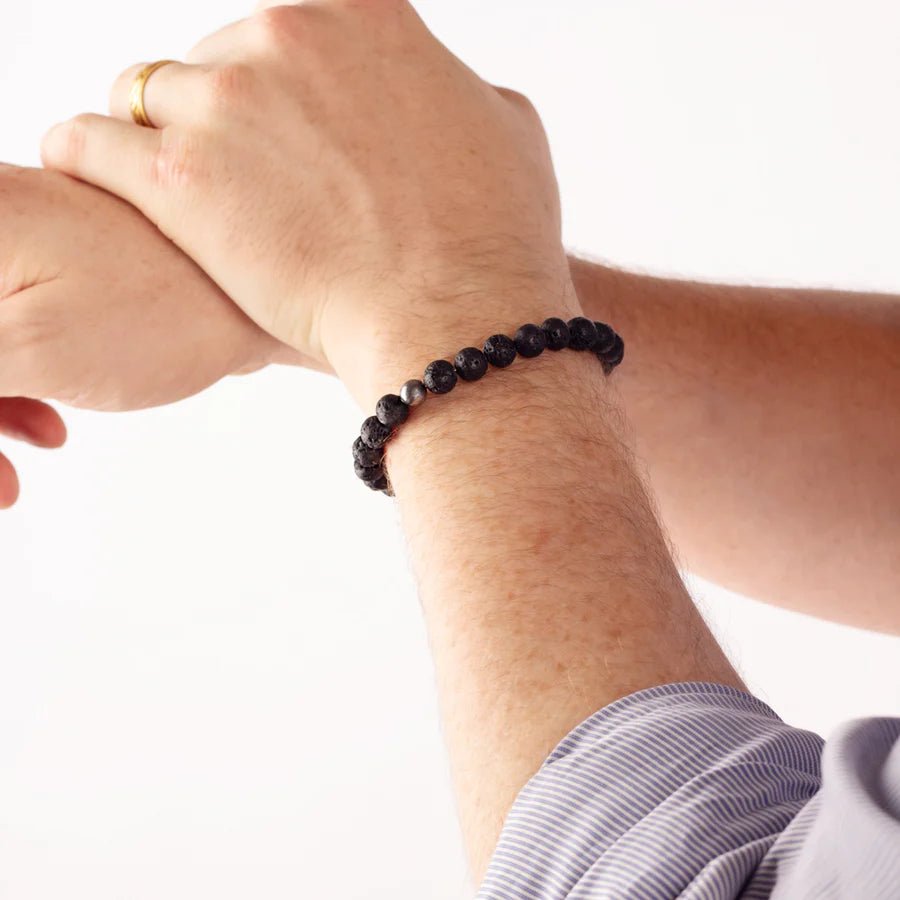 Stone & Sterling Stretch Bracelet - MST GoodsBraceletsThe Good Collective
