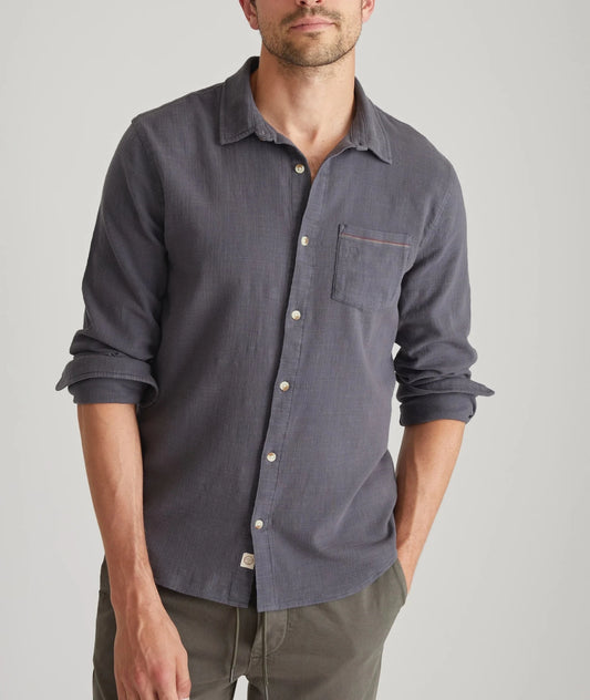 Stretch Selvedge Long Sleeve Shirt - MST GoodsMarine Layer