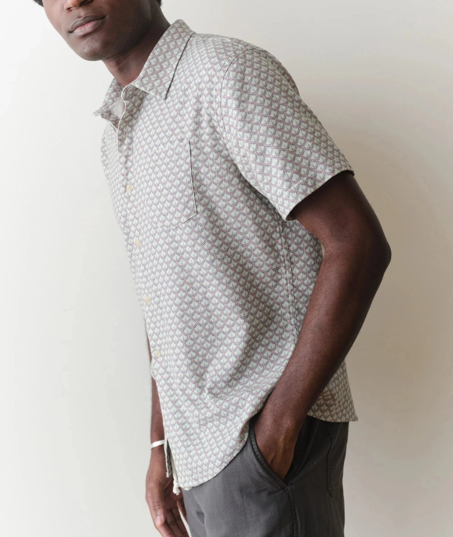 Stretch Selvedge Short Sleeve Shirt - MST GoodsMarine Layer