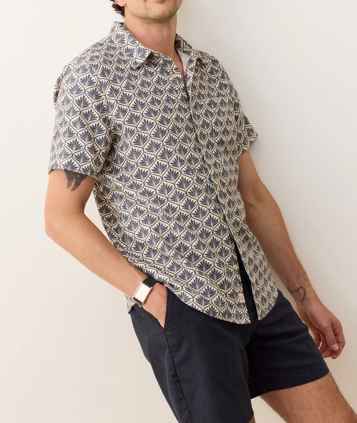 Stretch Selvedge Short Sleeve Shirt - MST GoodsMarine Layer