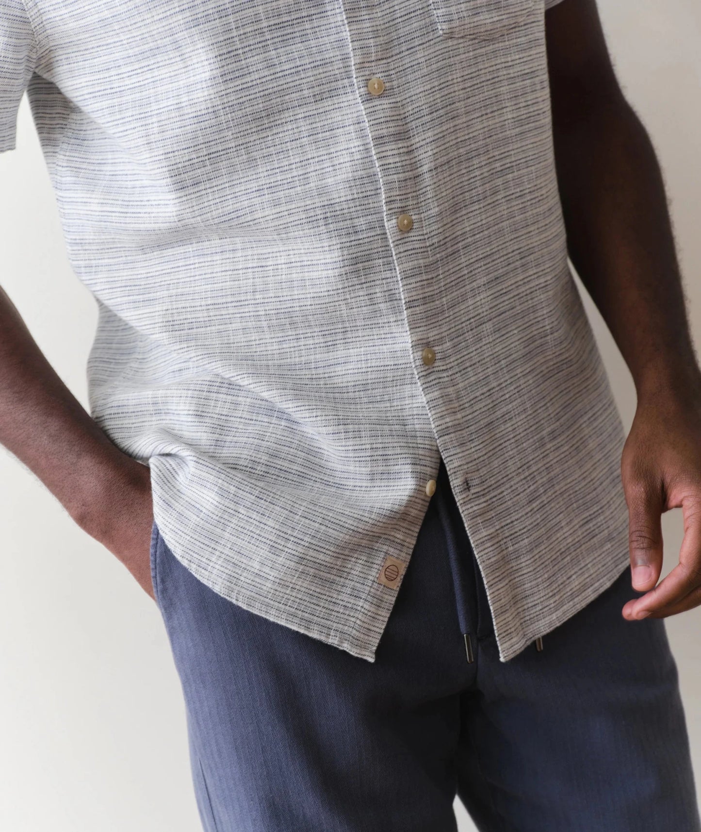 Stretch Selvedge Short Sleeve Shirt - MST GoodsMarine Layer