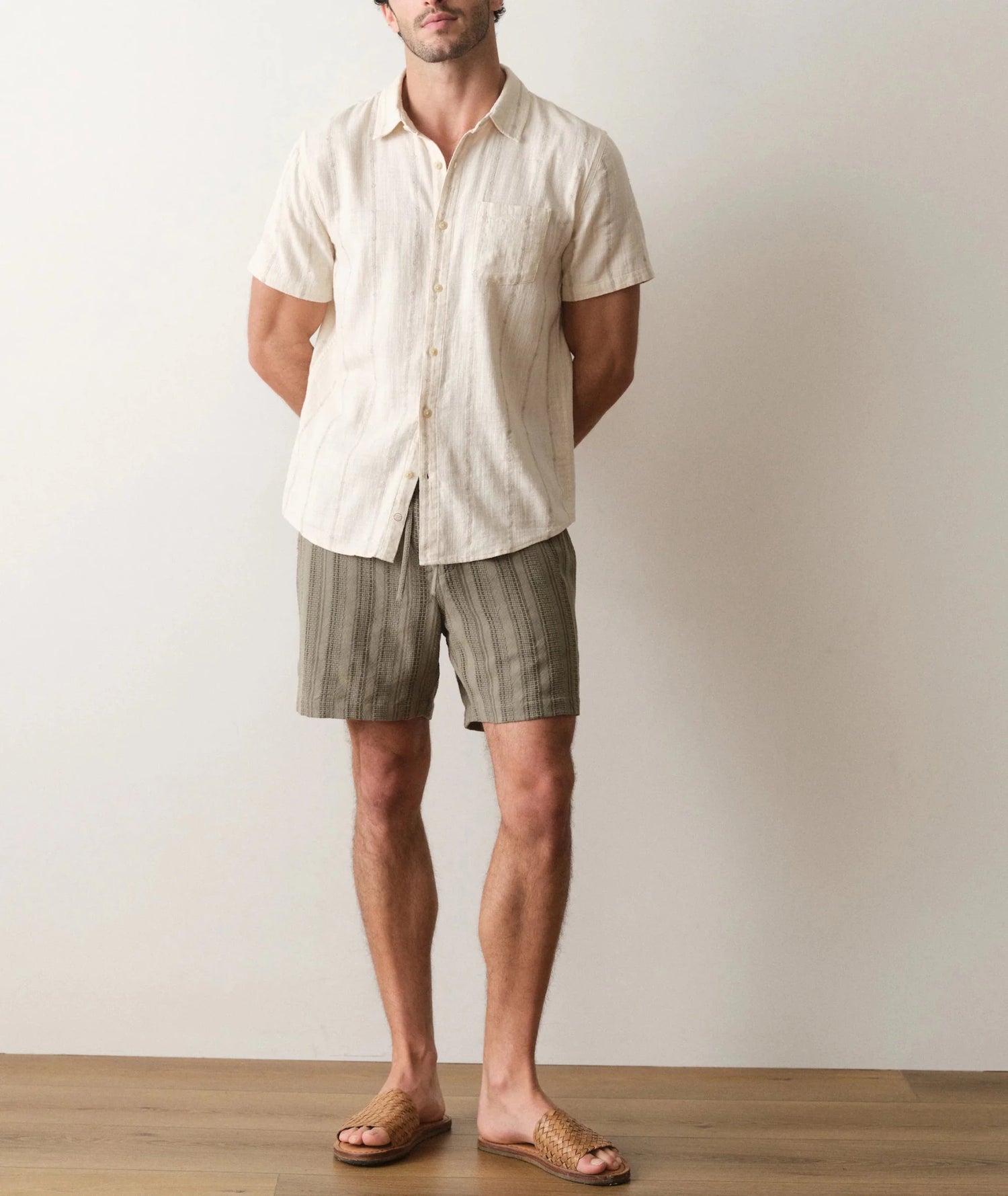 Stretch Selvedge Short Sleeve Shirt - MST GoodsMarine Layer