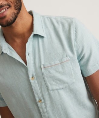 Stretch Selvedge Short Sleeve Shirt - MST GoodsMarine Layer