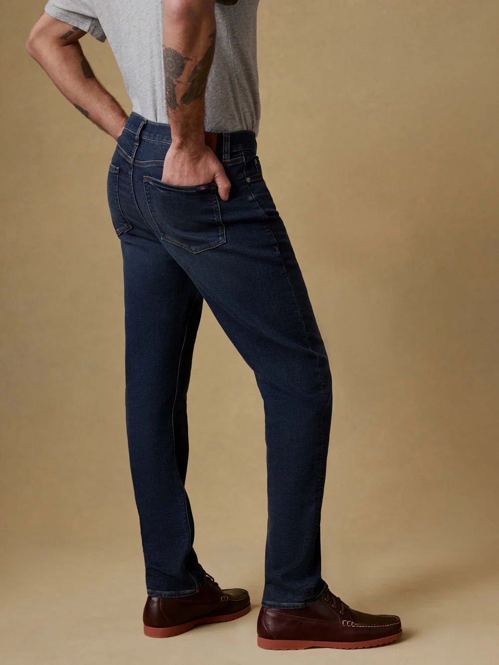 Stretch Terry Indigo 5 Pocket Pant - MST GoodsFaherty