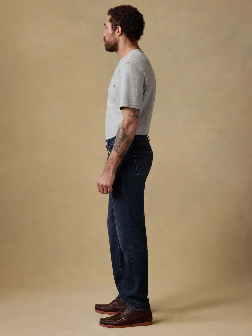 Stretch Terry Indigo 5 Pocket Pant - MST GoodsFaherty