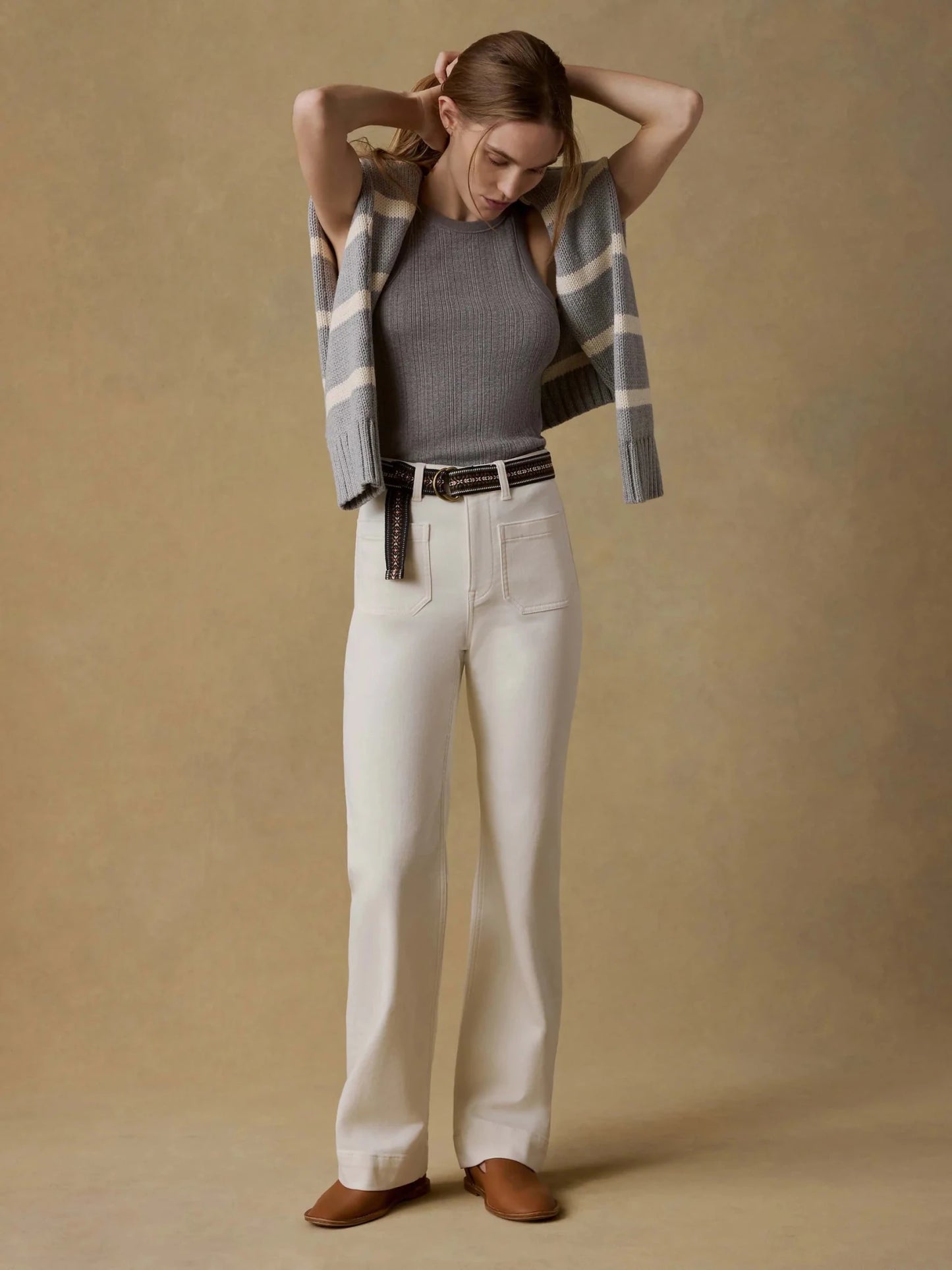 Stretch Terry Patch Pocket Pant - MST GoodsFaherty