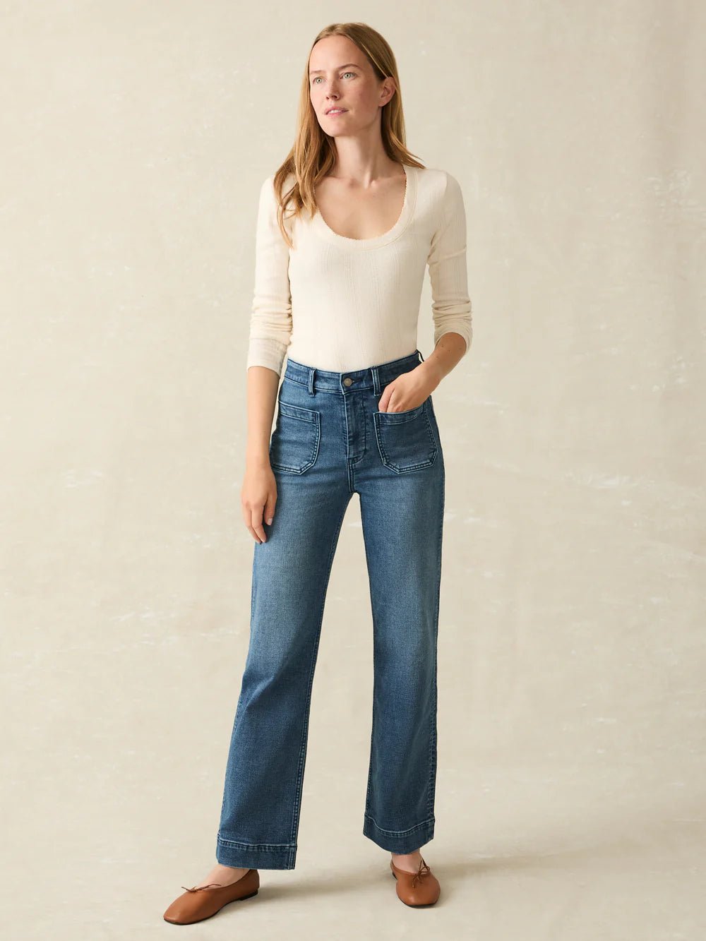 Stretch Terry Patch Pocket Pant - MST GoodsFaherty