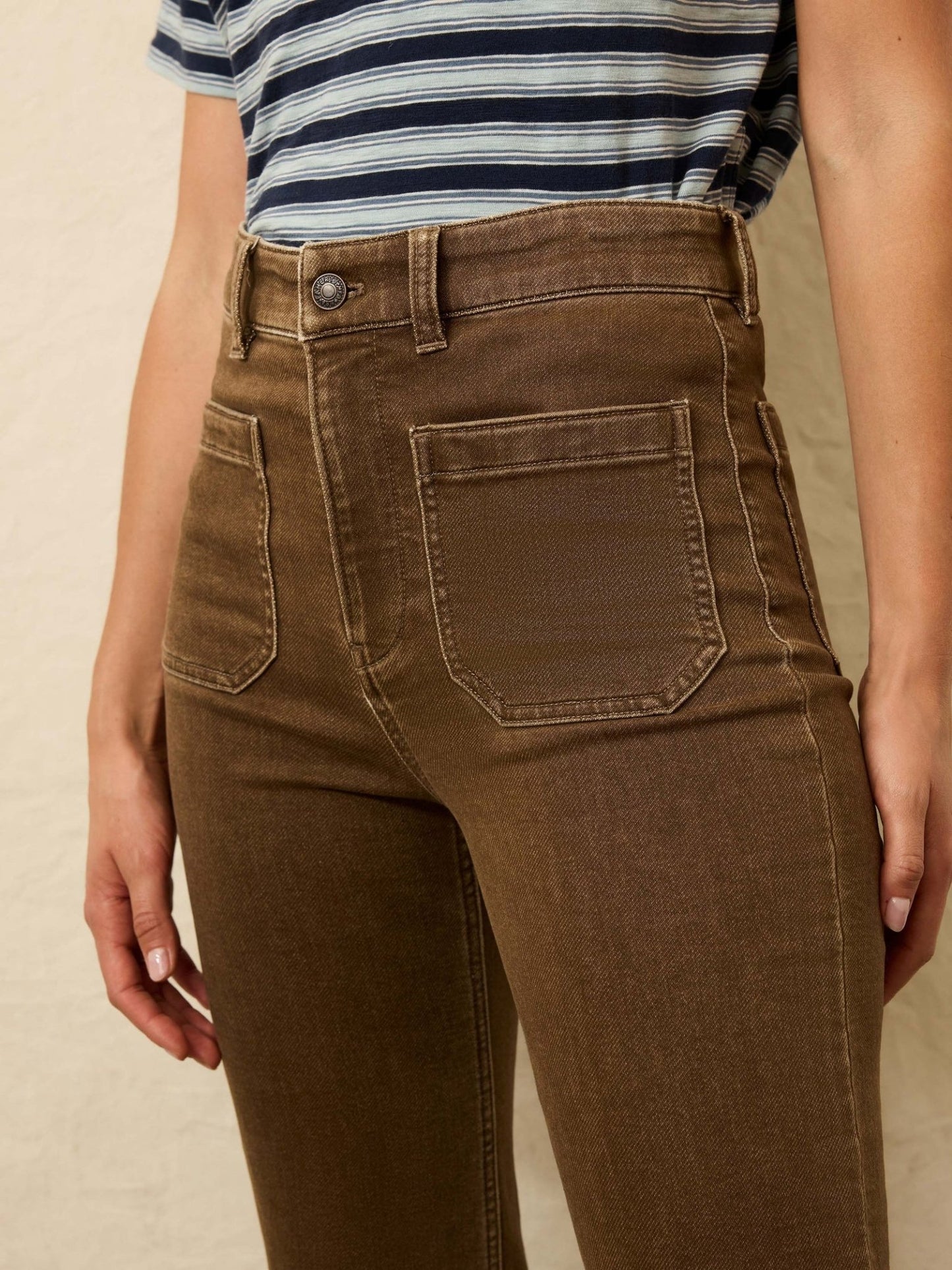 Stretch Terry Patch Pocket Pant - MST GoodsFaherty