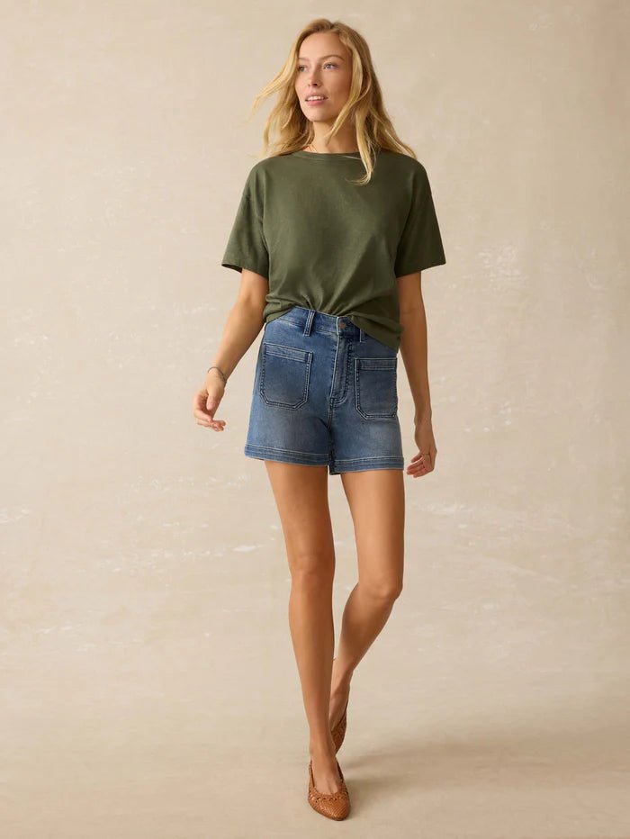 Stretch Terry Patch Pocket Short - MST GoodsFaherty