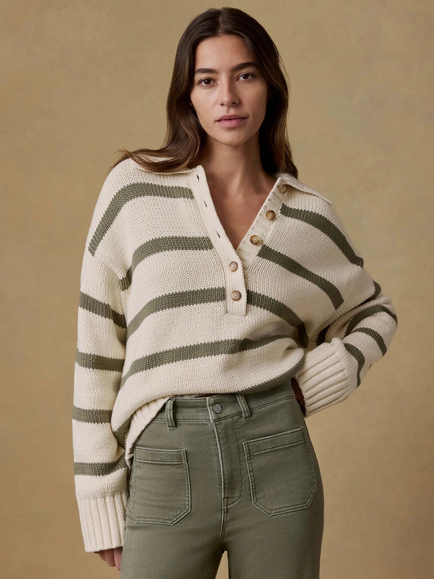 Sunwashed Cotton Polo Sweater - MST GoodsFaherty