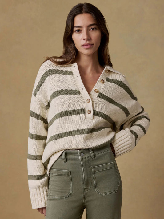 Sunwashed Cotton Polo Sweater - MST GoodsFaherty