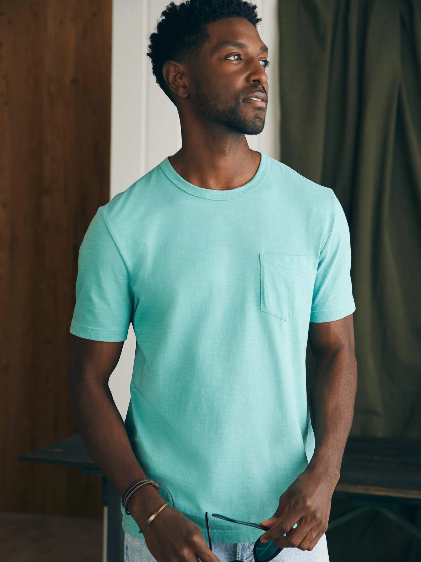 Sunwashed Organic Cotton Pocket T-Shirt - MST GoodsPocket TeeFaherty