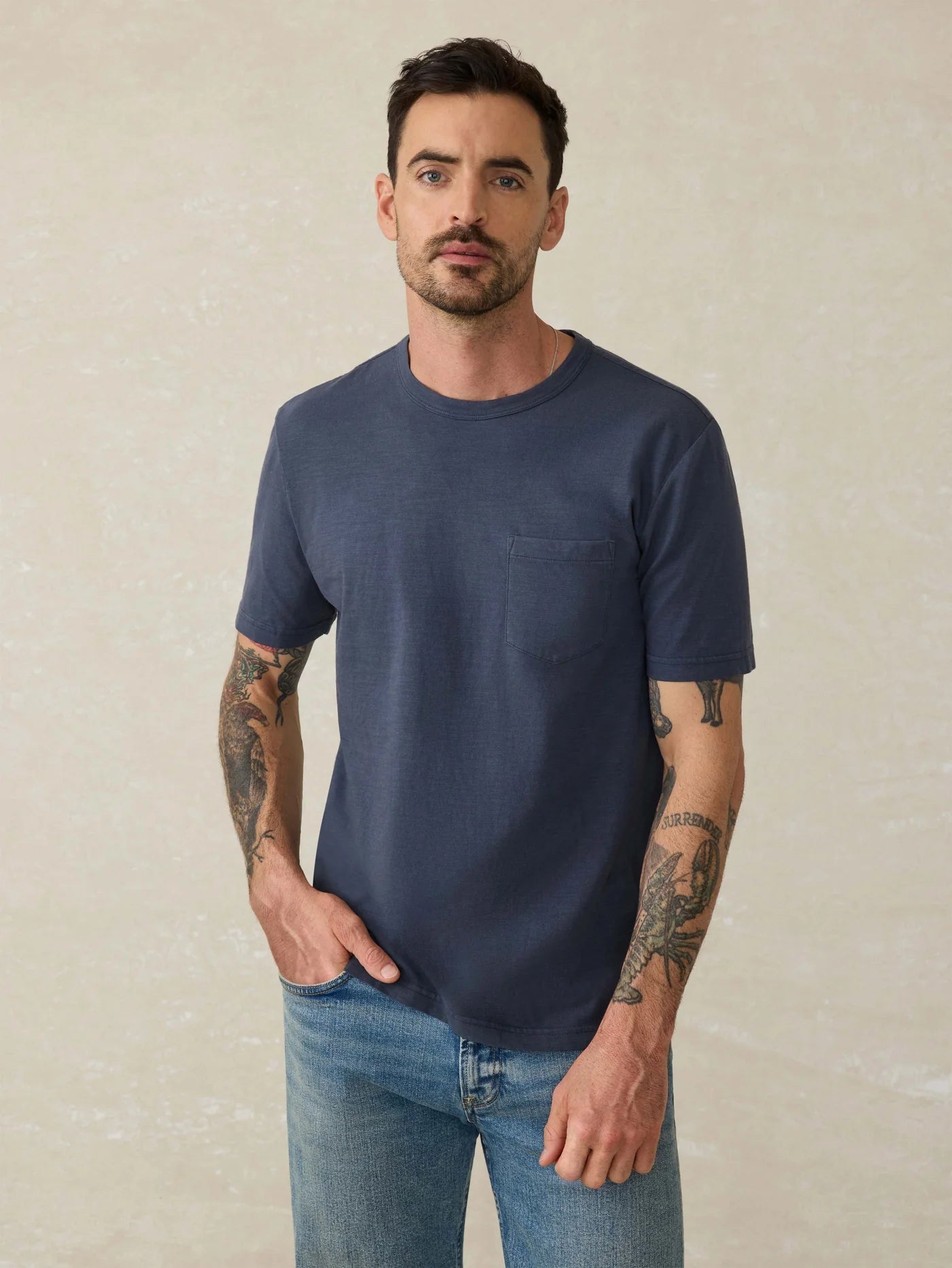 Sunwashed Organic Cotton Pocket T-Shirt - MST GoodsPocket TeeFaherty