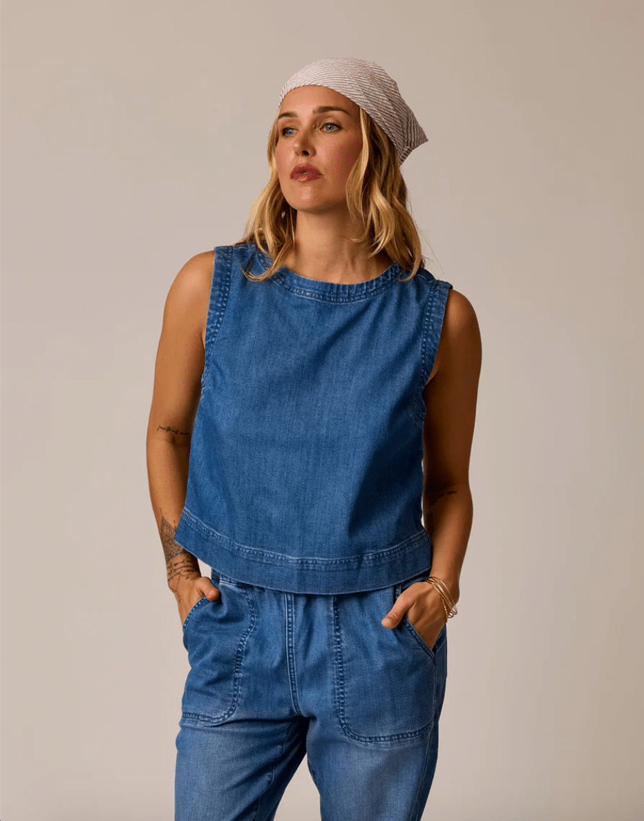 Susie Denim Tank - MST GoodsCarve Designs