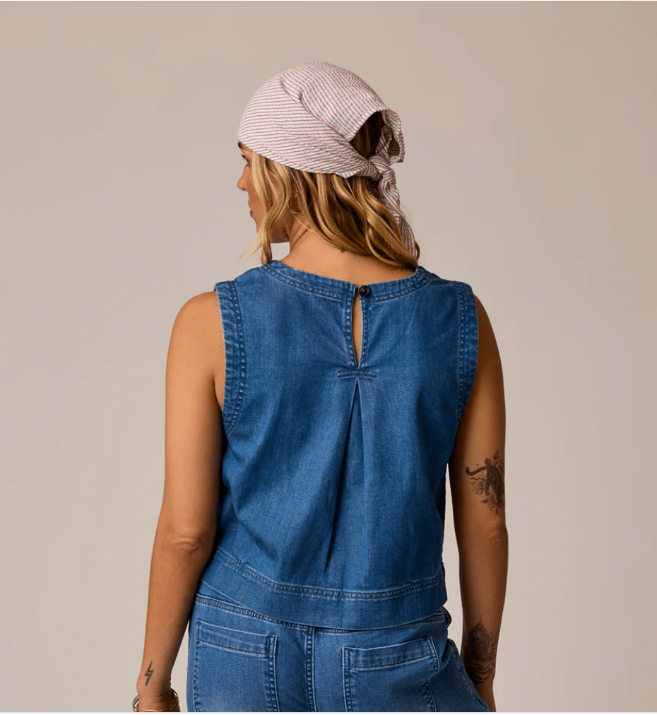Susie Denim Tank - MST GoodsCarve Designs