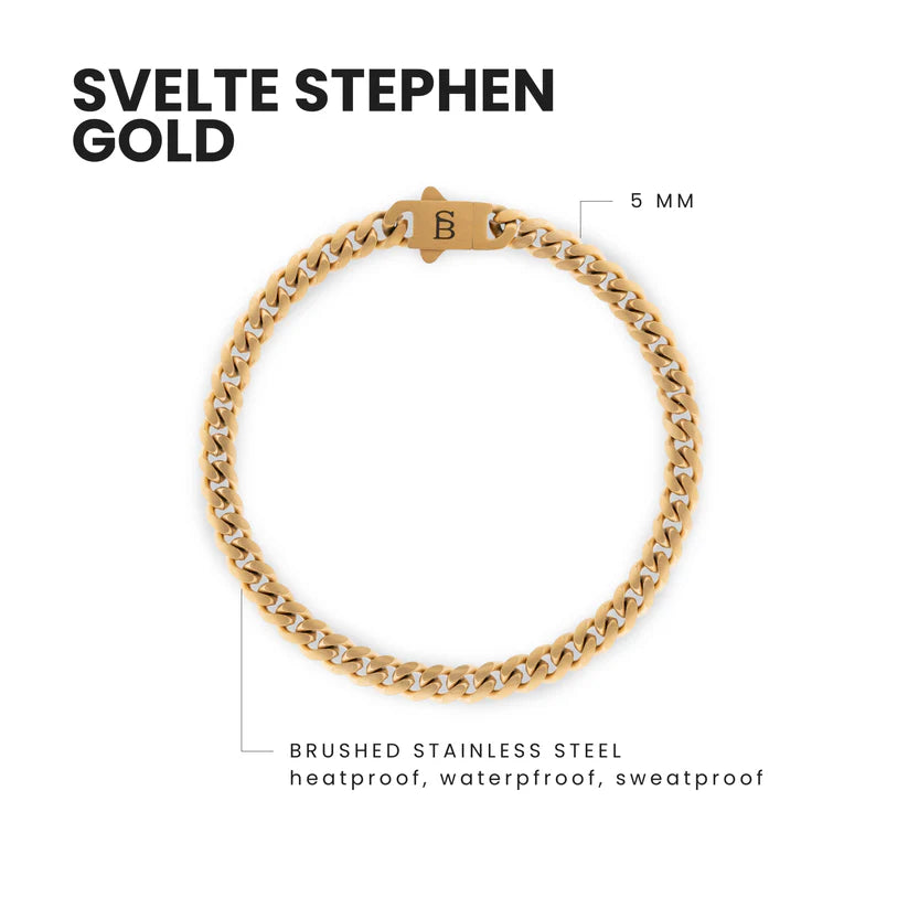 Svelte Stephen 5mm Chain Bracelet