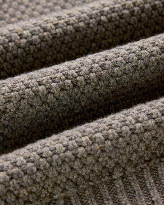 The Fisherman Sweater in Taupe Merino