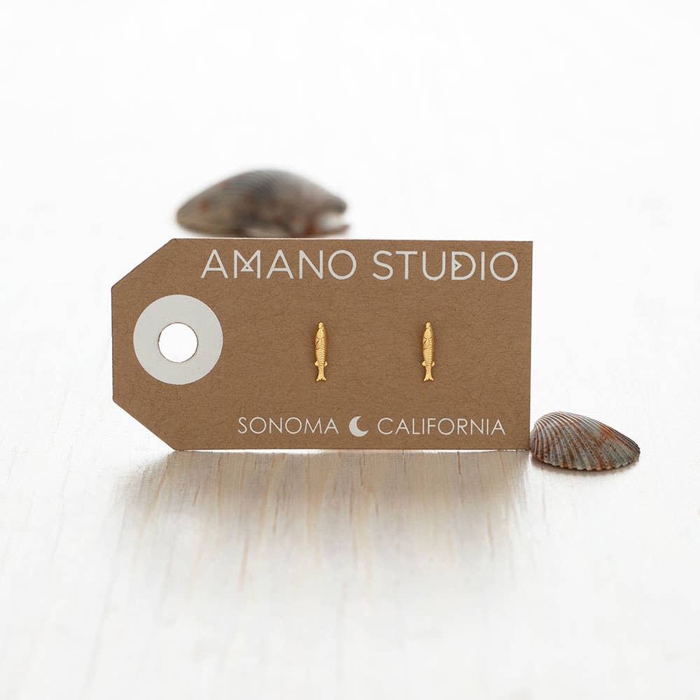 Teeny Fish Stud Earrings - MST GoodsAmano Studio