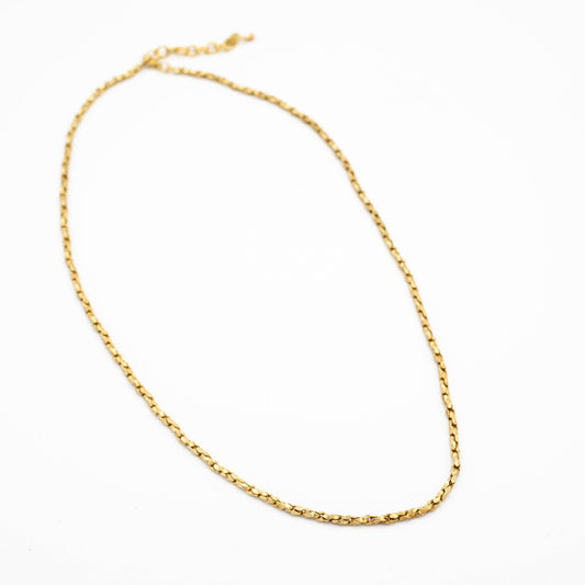 Textured C Link Brass Chain - Anti Tarnish - MST GoodsBaizaar