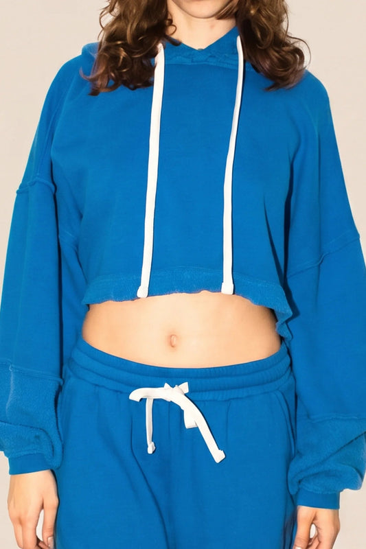 The Bonnie Cropped Hoodie - Cobalt Sz M - MST GoodsPeople of Leisure