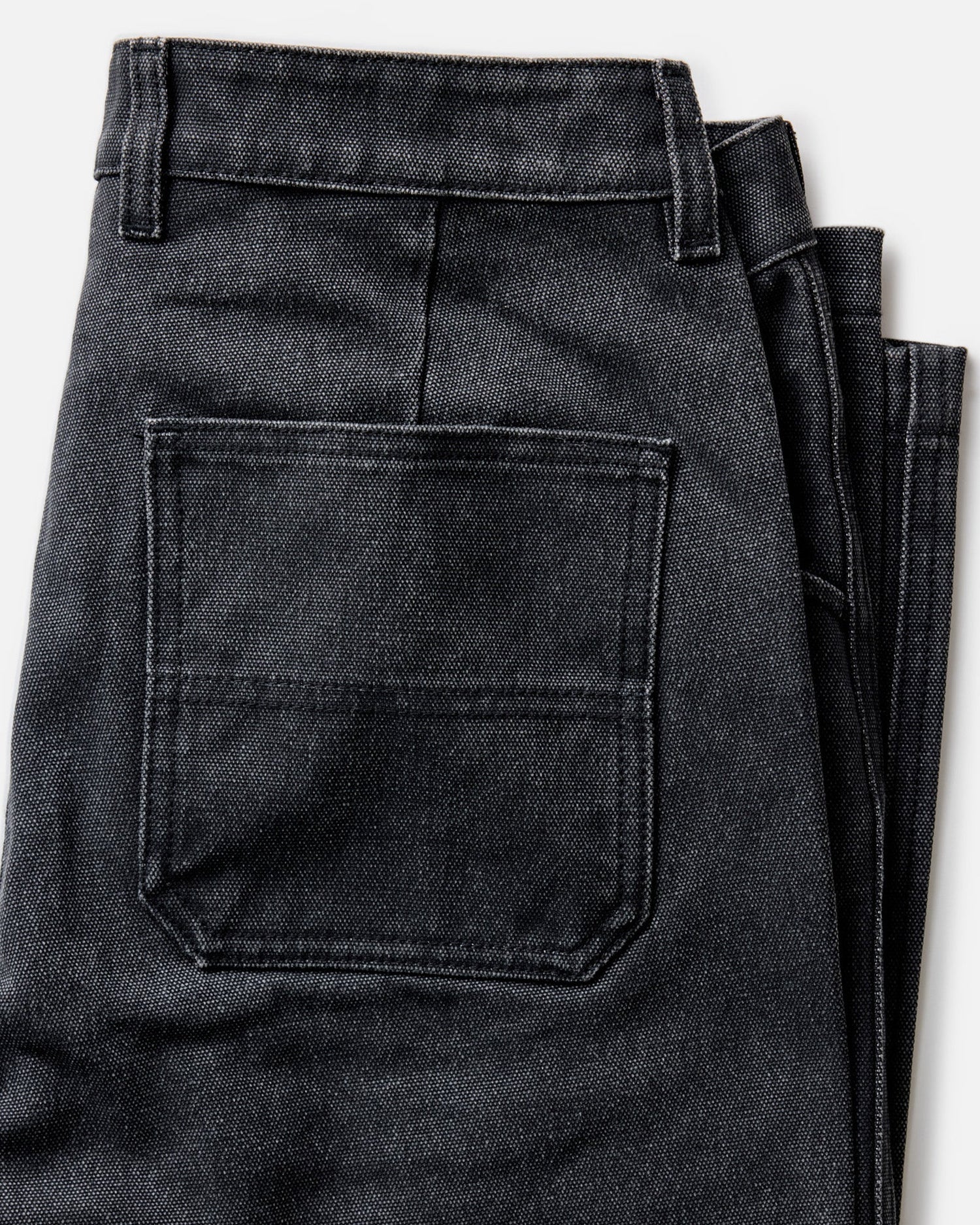 The Camp Pant in Coal Chipped Canvas - MST GoodsTaylor Stitch