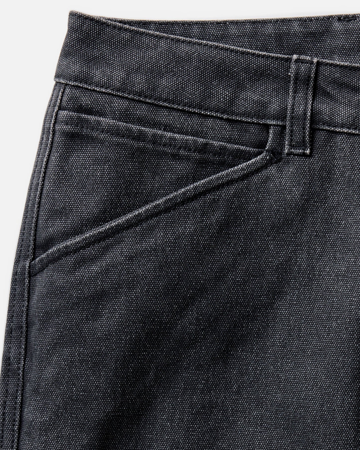 The Camp Pant in Coal Chipped Canvas - MST GoodsTaylor Stitch