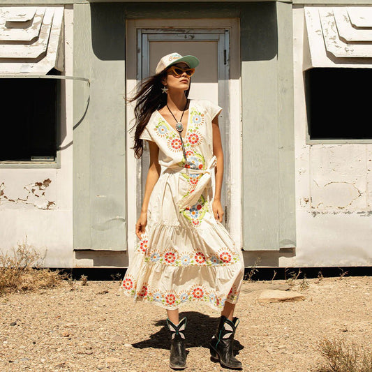 The Emilia Embroidered Dress - MST GoodsSendero Provisions Company