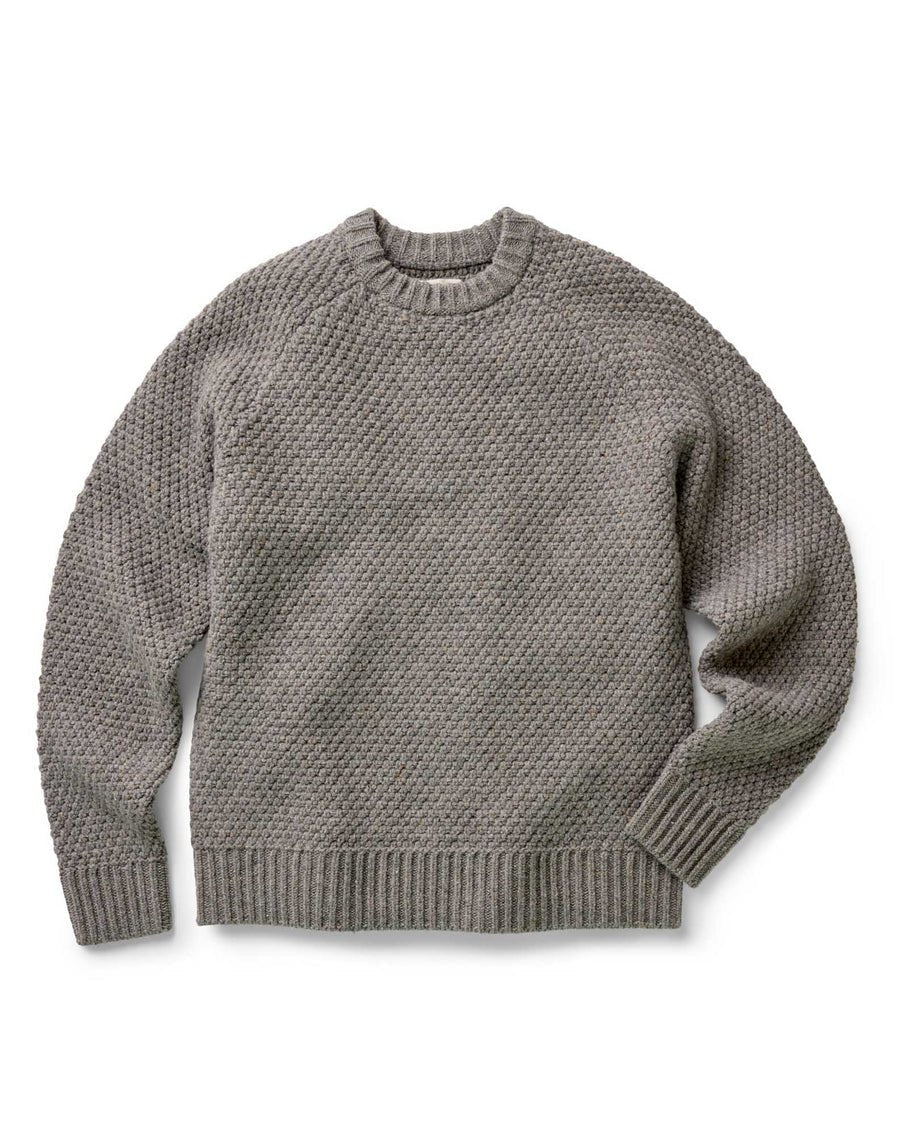 The Fisherman Sweater in Taupe Merino - MST GoodsHenleyTaylor Stitch