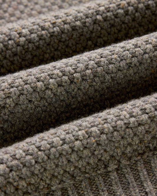 The Fisherman Sweater in Taupe Merino - MST GoodsHenleyTaylor Stitch