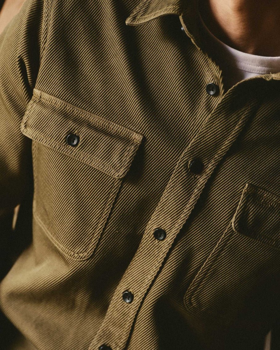 The Ledge Shirt in Bay Leaf Twill - MST GoodsTaylor Stitch